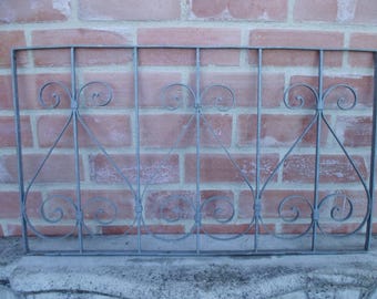 Vintage 2 Window Grilles, Iron Trellis, Garden Trellis, Decorative Grille, Garden Decoration, Country House, Cottage