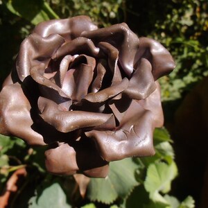 Rose Kupfer Kupferrose Kunsthandwerk Monogramm Gartendeko Valentinstag Muttertag Geschenk Vintage Landhaus Cottage Brocante