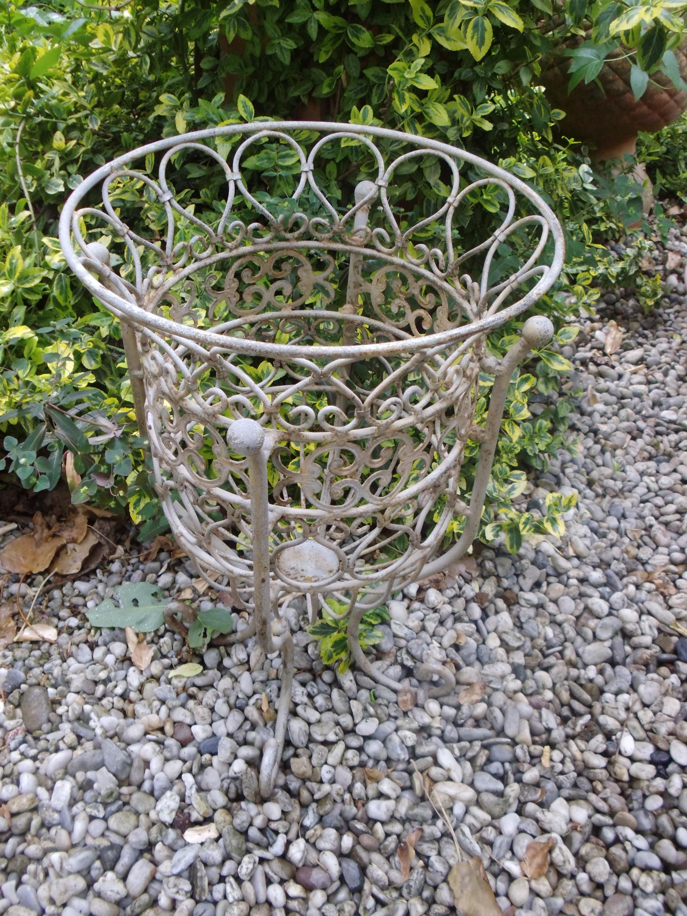Antique french wire plant stand - Etsy 日本