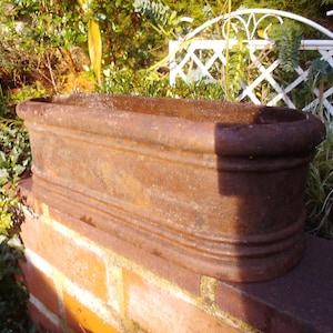 Massiv Eisenkasten Kasten Schale Eisen Jardiniere Blumenkasten Übertopf Topf Gartendeko Rost Eschbach Rostdeko