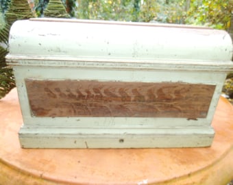 Antique Art Nouveau hood wooden hood sewing machine hood cover cottage country house