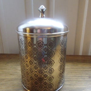 Teedose Heinrich Villeroy&Boch versilbert Dose Deckeldose Metalldose Brocante Landhaus Cottage