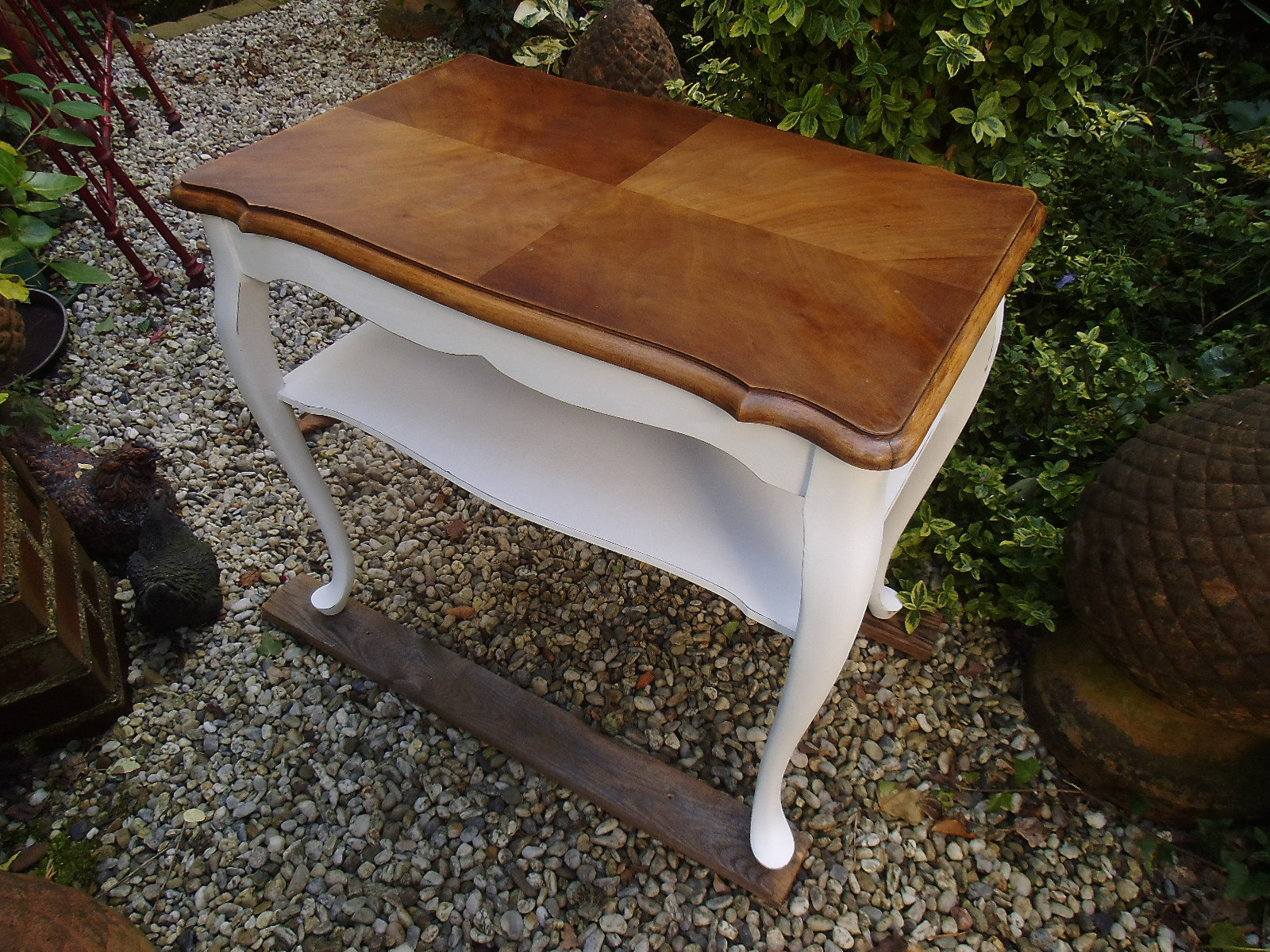 Beistelltisch Tischchen Ilse Möbel  Weiß Teetisch Shabby Brocante Tisch Couchtisch  Landhaus Cottage