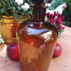 Apothekerflasche Laborglas Glasflasche Flasche Glas Glasdeko Küchendeko Vase Glasbehälter Vintage Landhaus Cottage