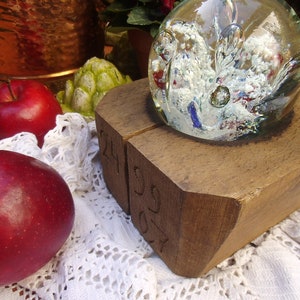 Antik Holzform Glasbläserform Landhaus Cottage Holz Handwerk Glasbläser Holzdeko Küchendeko