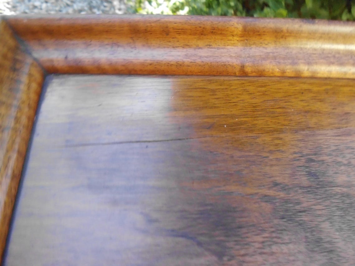 Antik Tablettisch Historismus Beistelltisch Tablett Klapptisch Bar Tisch Tischchen Brocante Holztablett, photo 4 sur 5