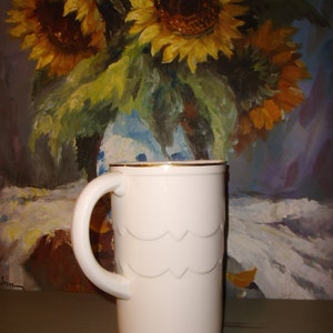 Waschkrug Wasserkrug Krug Vase Blumenvase Deko Küchendeko Brocante Colditz Steingut Art Deko Cottage Landhaus