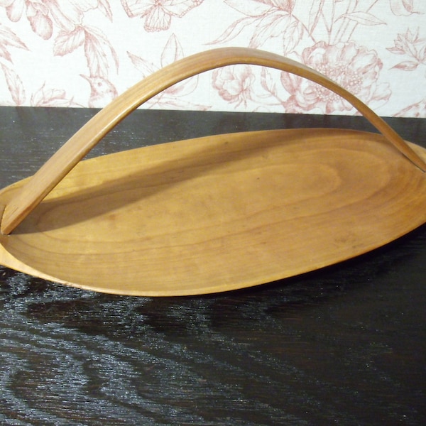 Handmade Fruit Bowl Wooden Bowl Mid Century 60s Teak ? Country house modern timeless kitchen dining room decoration bowl wood bathroom vintage retro