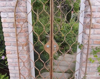 Antique iron gate swing door gate garden gate lattice lattice door lattice gate wrought iron