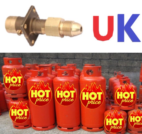 gas lpg gpl cylinder Bottle refill 21mm clip on type + UK BAYONET