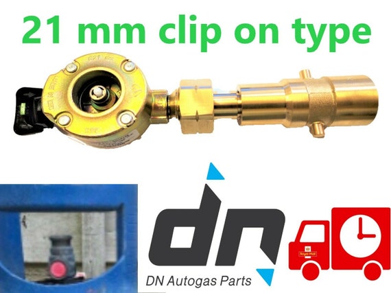 gas lpg gpl cylinder Bottle refill 21mm clip on type + UK BAYONET