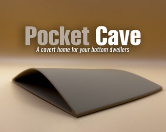 Aquarium Pocket Cave - A covert shelter for your bottom dwellers.