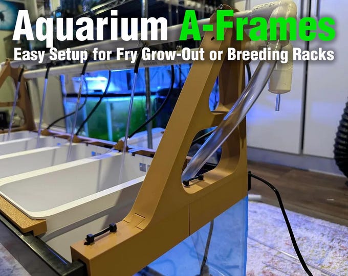 Aquarium Fry Rack A-frames – Water & Air PVC Holders - Easy Setup for ...