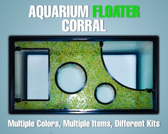 Aquarium Floating Plant Corral - Inklusive Starrplastik-Corralen, Airline-Corrals und Fisch-Portalen!