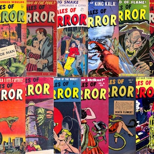 Tales of Horror Collection | Minoan | Vintage Horror Comic Book | June 1952 - October 1954 | Digital Download | PDF