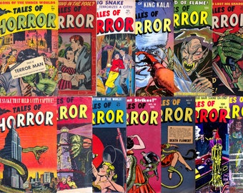 Tales of Horror Collection | Minoan | Vintage Horror Comic Book | June 1952 - October 1954 | Digital Download | PDF
