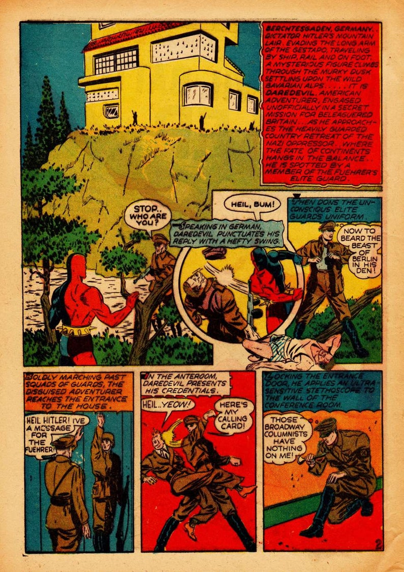 Daredevil Comics No1 Lev Gleason / Comic House 1941 English Superhero Digital PDF image 5