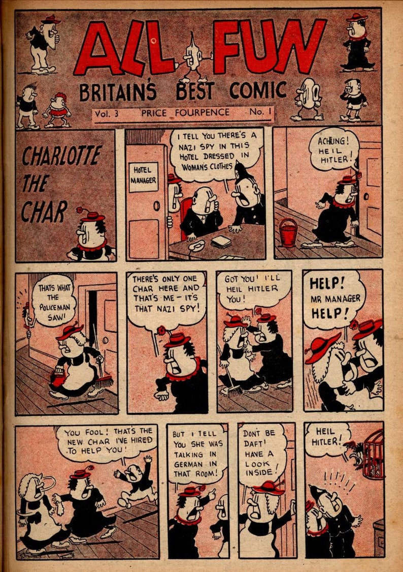 All Fun Collection UK Comic Books Vintage Comic 1940 1949 English Humor Digital PDF image 5