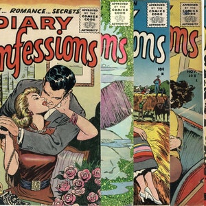Tagebuch Confessions Collection | Stanley Morse (Schlüssel) | Vintage Romanze Comic-Buch | Mai 1955 - April 1956 | Deutsch | Digitaler Download | PDF-Datei