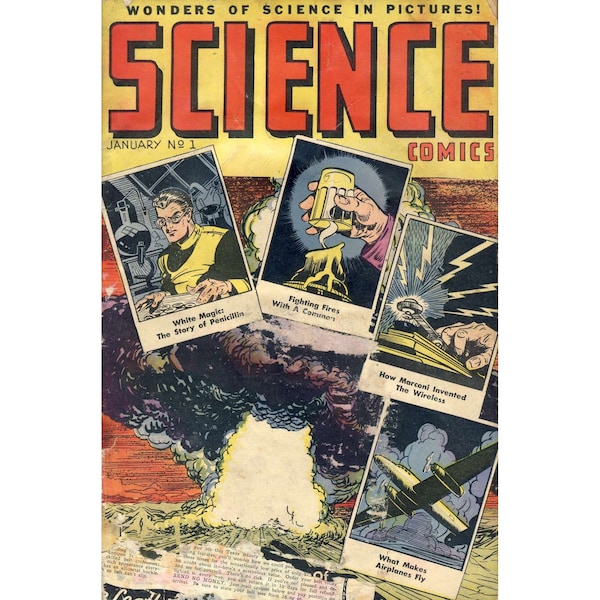 Science Comics Collection | Ace Magazines | Vintage Comic Book | January 1946 - September 1946