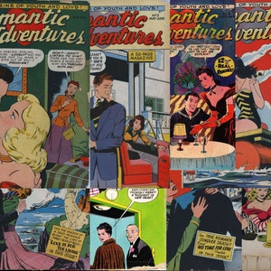 Romantic Adventures Collection | American Comics | Vintage Romance Comic Book | March 1949 - July 1956 | English | Digital Download | PDF