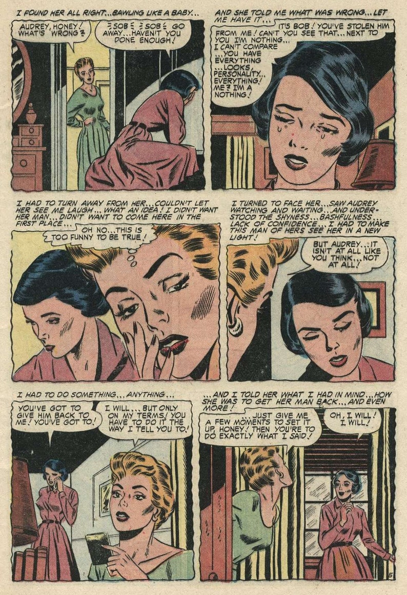 Diary Confessions No11 Stanley Morse Key Vintage Romance Comic Book September 1955 English Digital PDF image 6