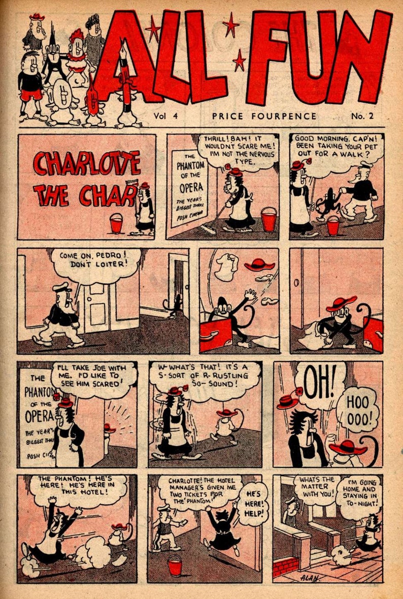 All Fun Collection UK Comic Books Vintage Comic 1940 1949 English Humor Digital PDF image 10