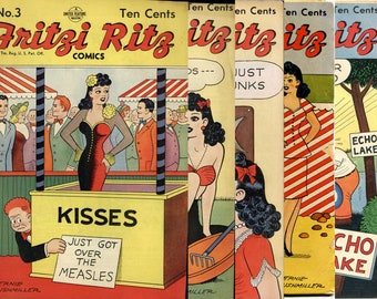 Fritzi Ritz 1949 Collection | United Features | Vintage Humor Comic Book | 1949 | English | Digital Download | PDF