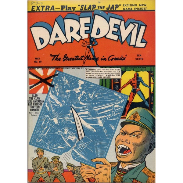 Daredevil Comics No10 | Lev Gleason / Comic House | 1942 | English | Superhero | Digital | PDF