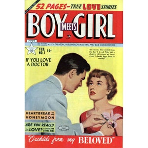 Boy Meets Girl Complete Collection - Issues No1 to No24 | Vintage Romance Comic | February 1950 - June 1952 | Digital Download | PDF