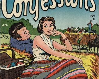 Diario Confesiones No11 / Stanley Morse (Clave) / Vintage Romance Comic Book / Septiembre 1955 / Inglés / Digital / PDF