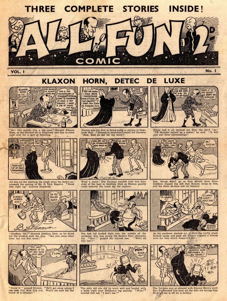 All Fun Collection UK Comic Books Vintage Comic 1940 1949 English Humor Digital PDF image 2