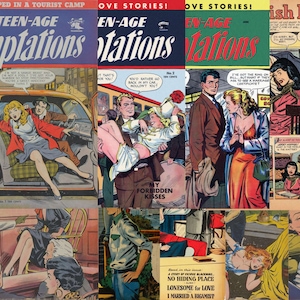 Teen-Age Temptations Collection | St. John | Vintage Romance Comic Book | 1952 | English | Digital Download | PDF