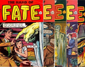 The Hand of Fate Collection | Ace Magazines | December 1951 - December 1954 | Horror | English | Humor | Digital Download | PDF