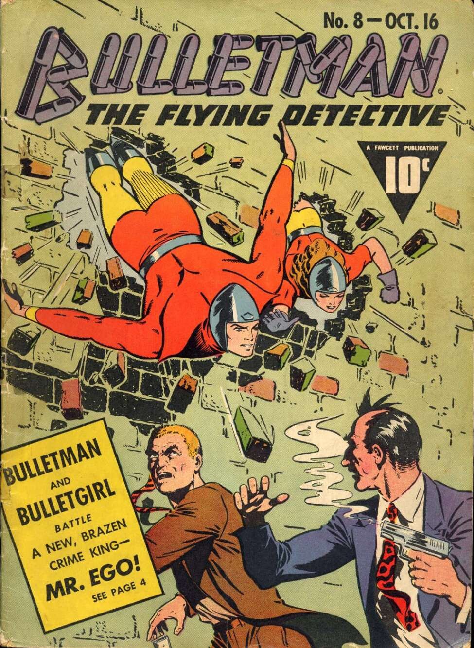 Bulletman Collection Fawcett 1941 1946 English Etsy