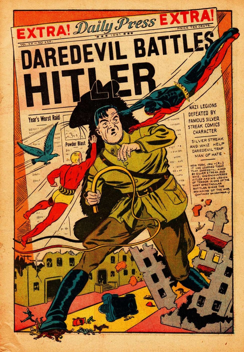Daredevil Comics No1 Lev Gleason / Comic House 1941 English Superhero Digital PDF image 7
