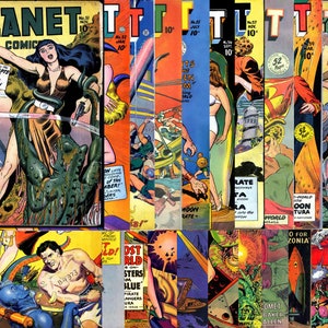 Planet Comics Collection Vol 3 of 3 | Vintage Sci-Fi Comic Book | Nov 1947 - Dec 1953 | English Language | Digital Download | PDF