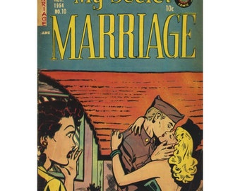 My Secret Marriage No10 | Superior Publishers | Vintage Romance Comic Book | November 1954 | English | Digital Download | PDF