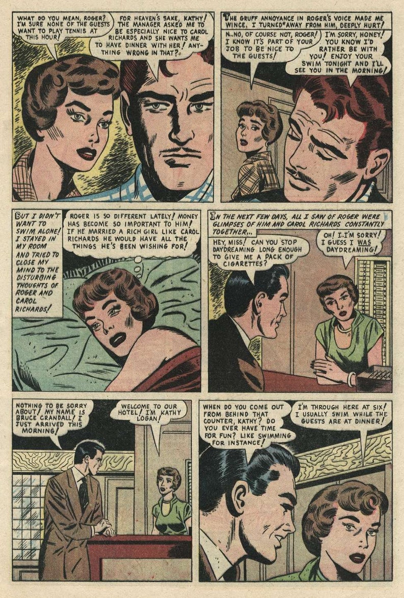 Diary Confessions No11 Stanley Morse Key Vintage Romance Comic Book September 1955 English Digital PDF image 10