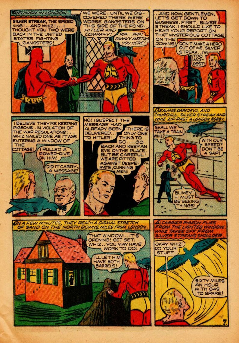 Daredevil Comics No1 Lev Gleason / Comic House 1941 English Superhero Digital PDF image 8