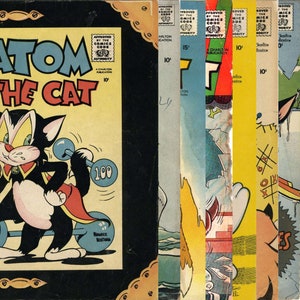 Atom the Cat Collection | Charlton | Vintage Superhero Comic Book | Oct 1957 - August 1959 | English | Digital Download | PDF