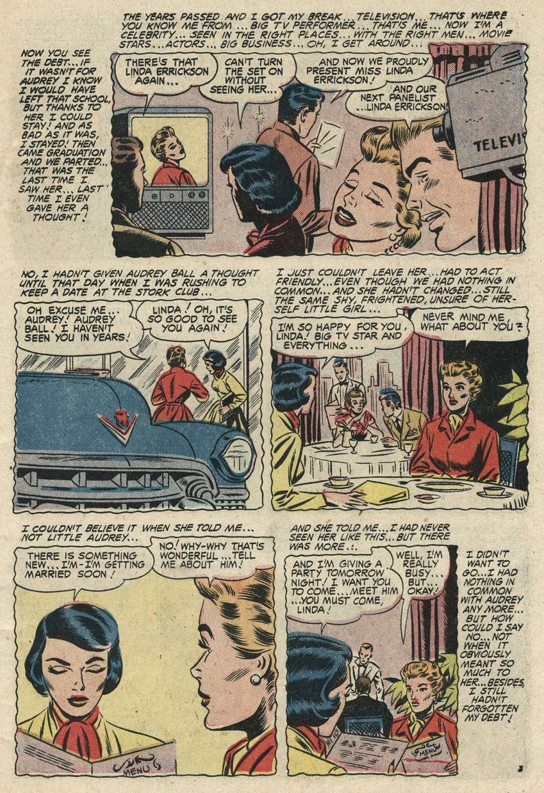 Diary Confessions No11 Stanley Morse Key Vintage Romance Comic Book September 1955 English Digital PDF image 4