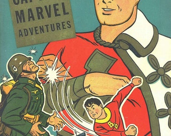 Captain Marvel Adventures No2 / Cómic de superhéroes vintage / Julio de 1941