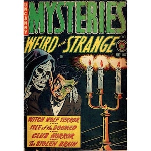Mysteries Weird and Strange Collection | Superior Publishers | Vintage Horror Comic Book | May 1953 - January 1955 | Digital Download | PDF