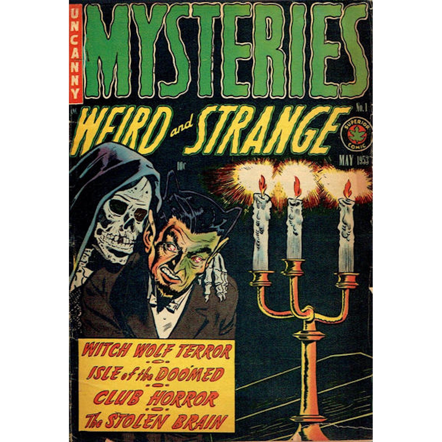 Mysteries Weird and Strange Collection | Superior Publishers | Vintage Horror Comic Book | May 1953 - January 1955 | Digital Download | PDF
