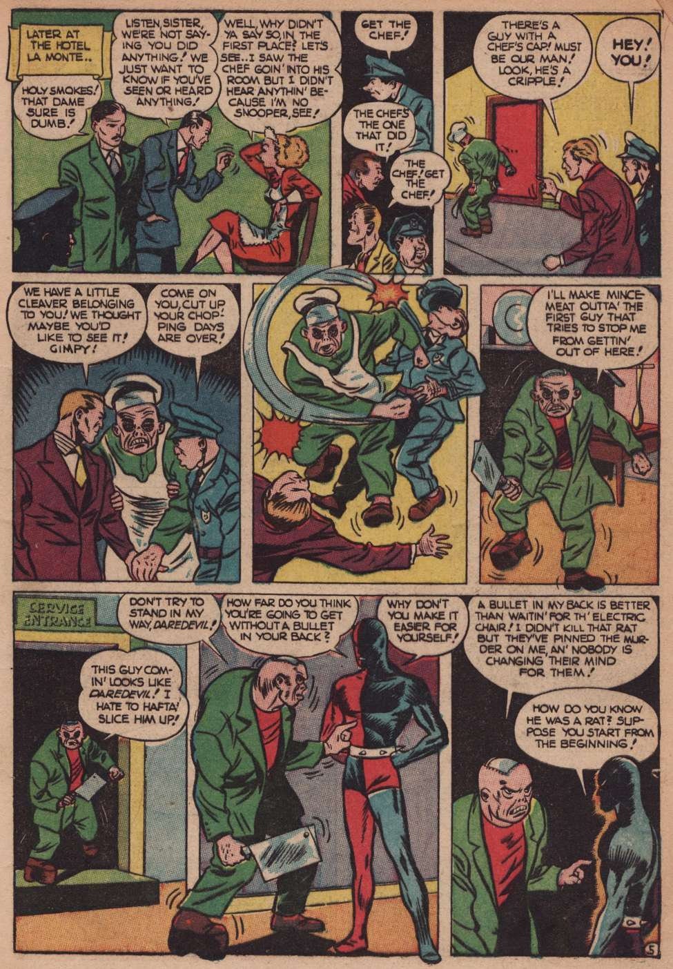 Daredevil Comics No7 Lev Gleason / Comic House 1942 Etsy