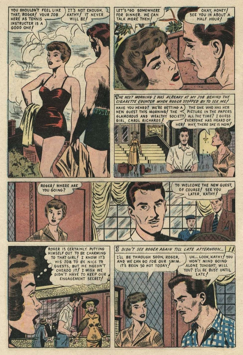 Diary Confessions No11 Stanley Morse Key Vintage Romance Comic Book September 1955 English Digital PDF image 9