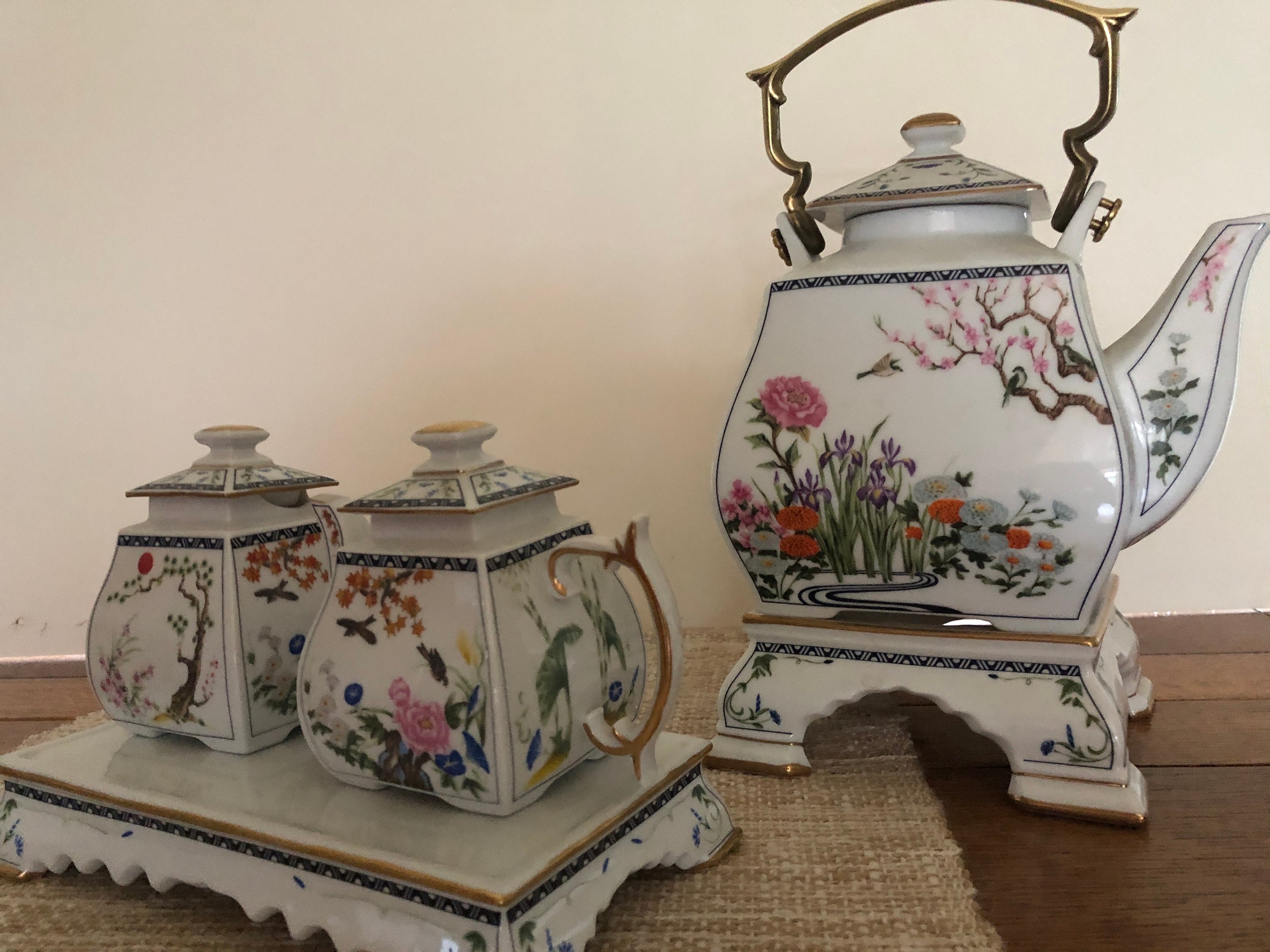 Vintage Franklin Mint Tea Set - Etsy