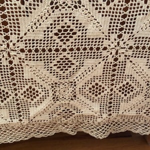 Antique hand-crocheted bedspread