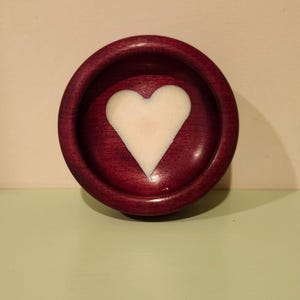 Mother’s Day Bowl/heart bowl, Purple Heart bowl, resin heart dish, gift for her, gift for mom, sweethearts bowl, candy bowl